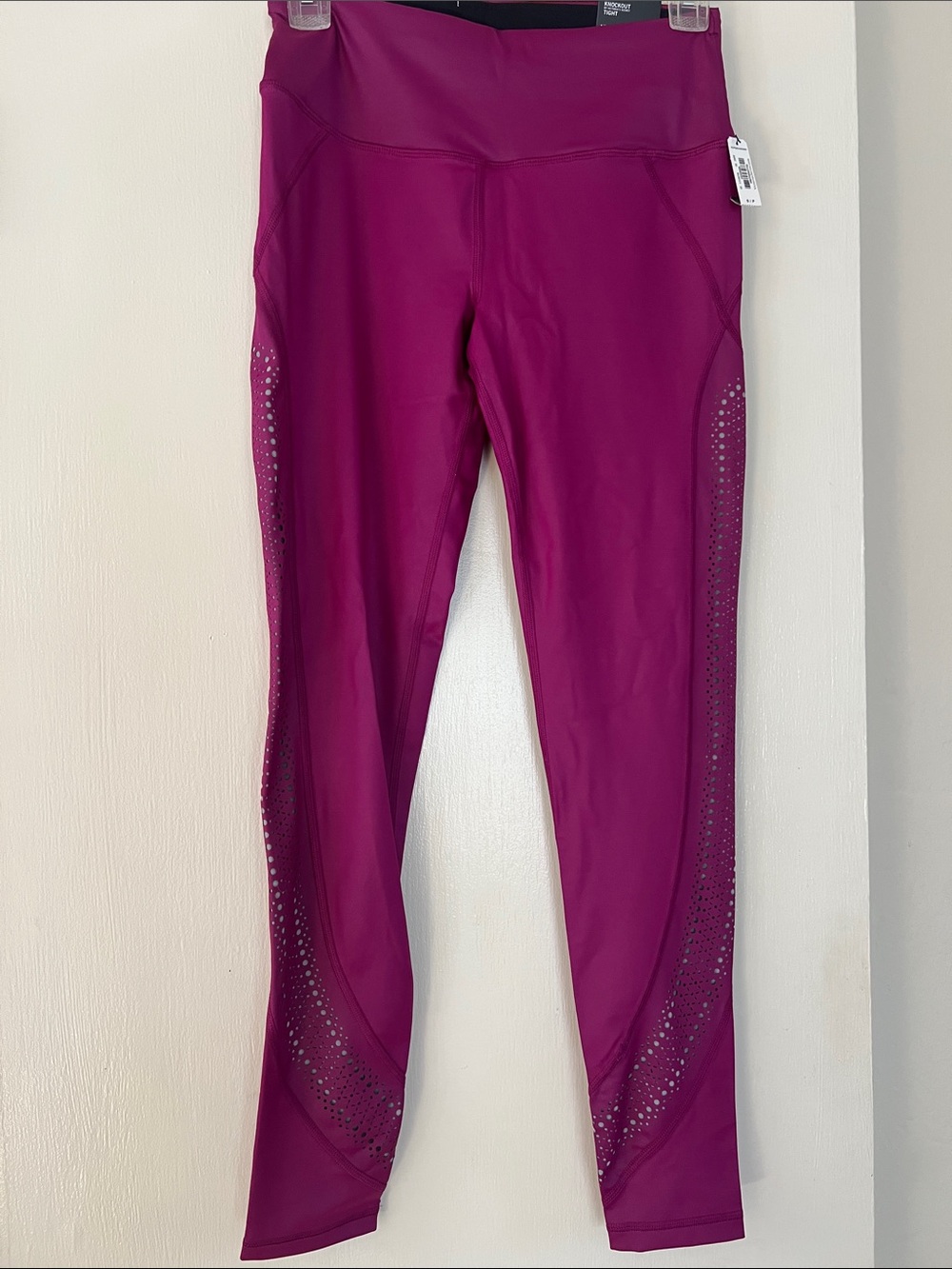 Victoria's Secret Plum High-Rise Leggings with Laser-Cut Side Panels
